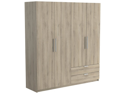 Armoire 4 porte(s) battante 2 tiroir(s) GLORY 2 coloris Chêne kronberg largeur 178.1 cm